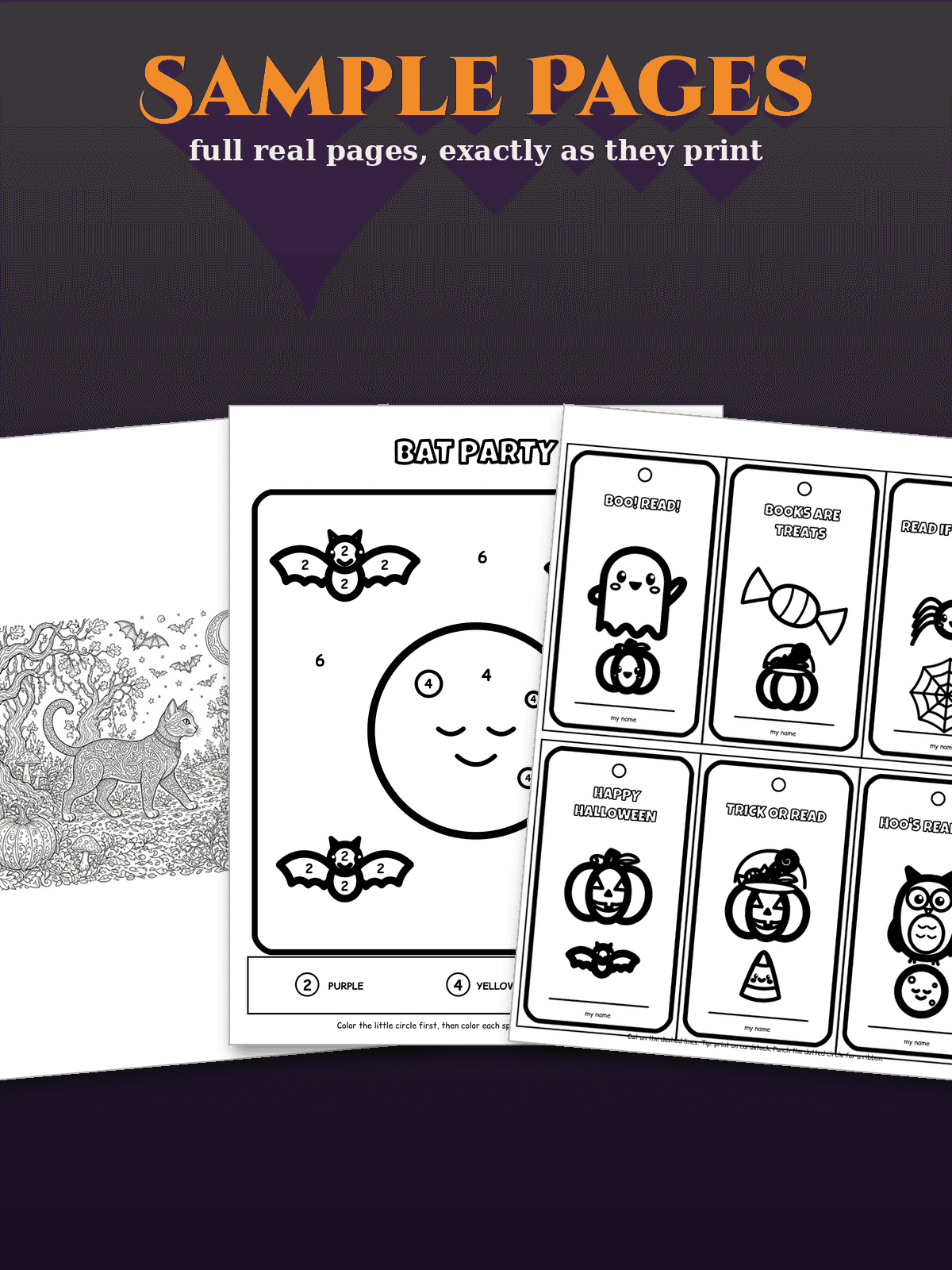 Halloween Coloring Pages Mega Bundle | Classroom Activities, Color by Number, Bookmarks | PreK-5th & Adults preview 3