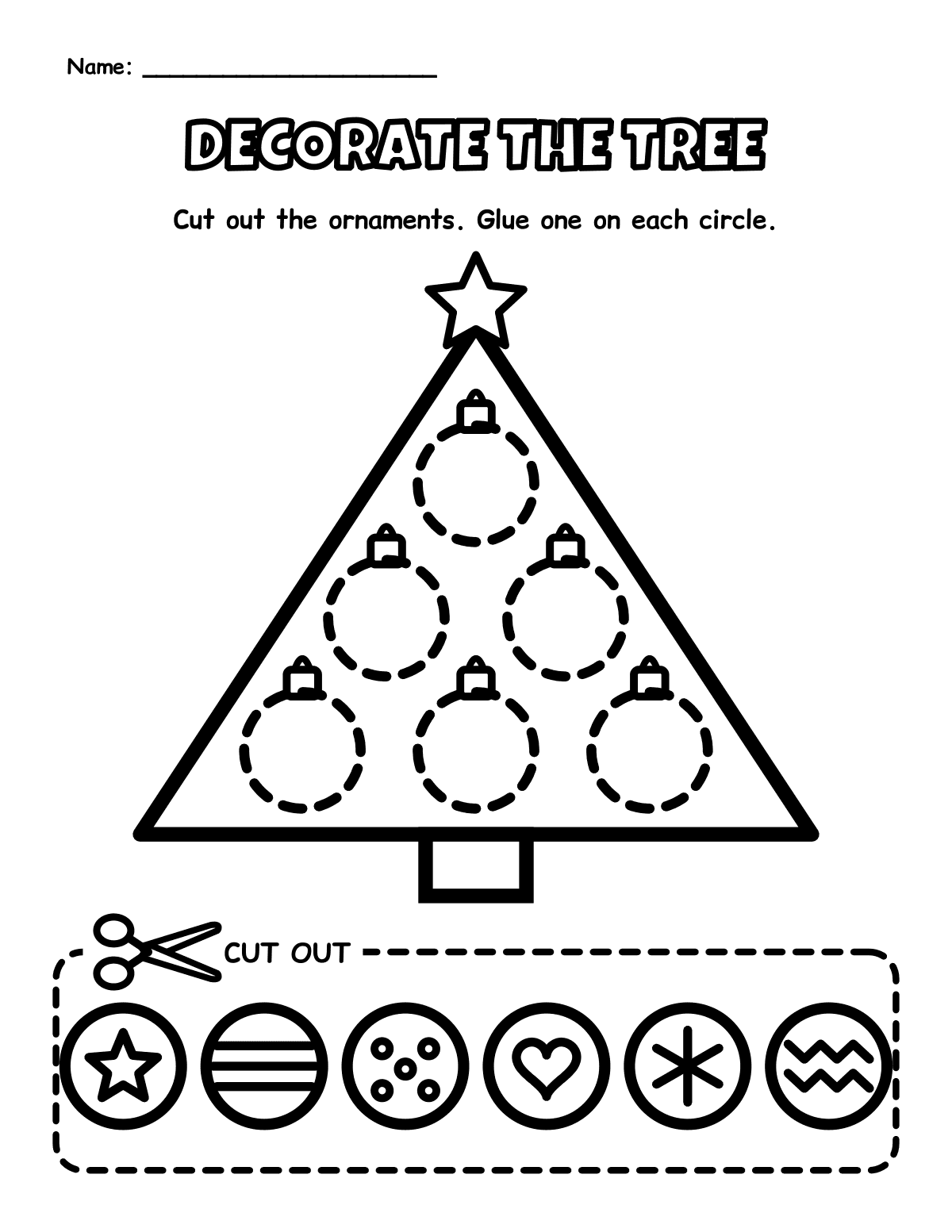 Christmas Fine Motor Activities: Tracing Lines, Cut & Paste and Scissor Skills, 27 Activity Pages (PreK–K) preview 4