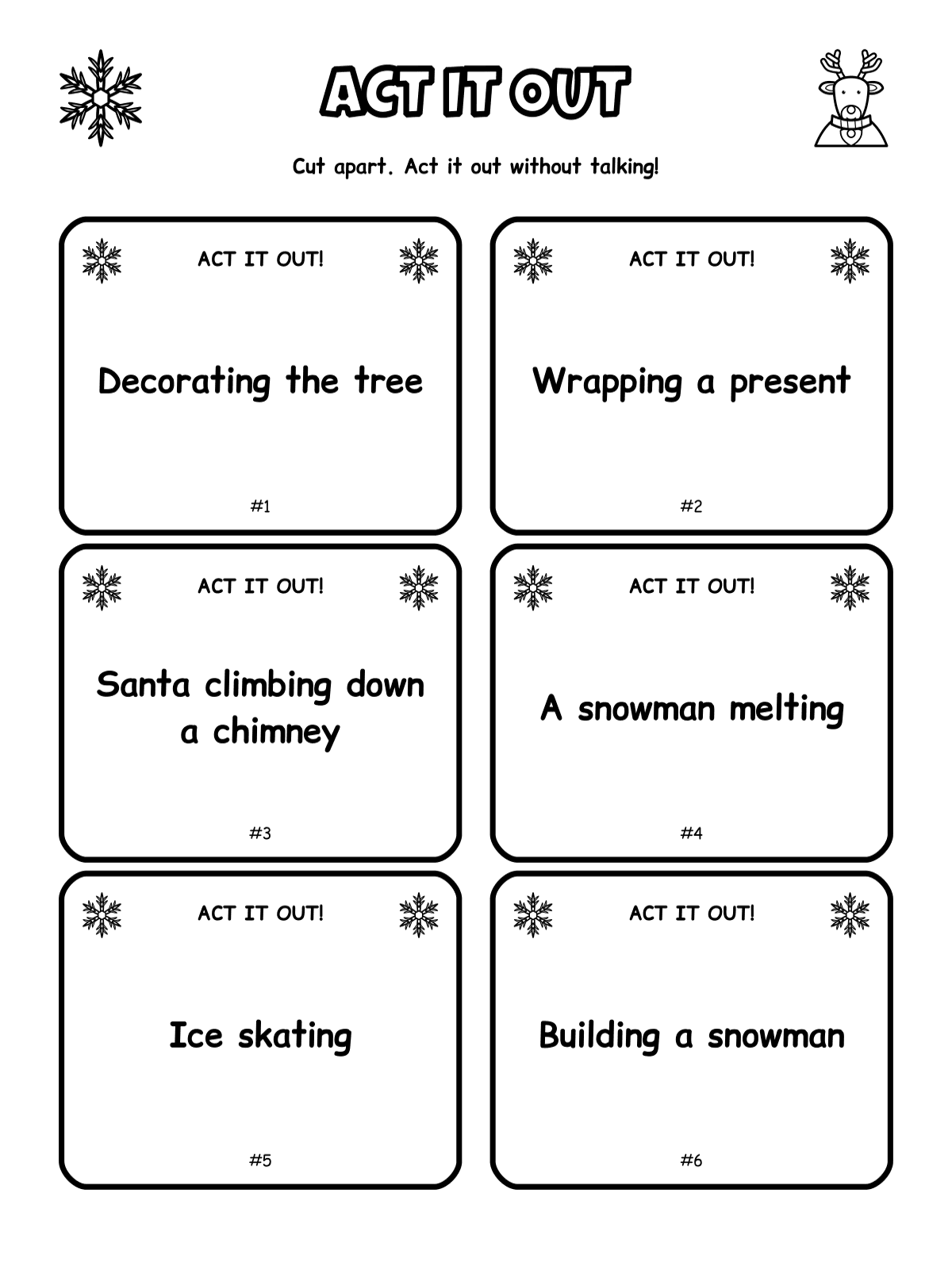 Christmas Party Games: 8 Printable Games with Answer Keys (Kids & Family) preview 3