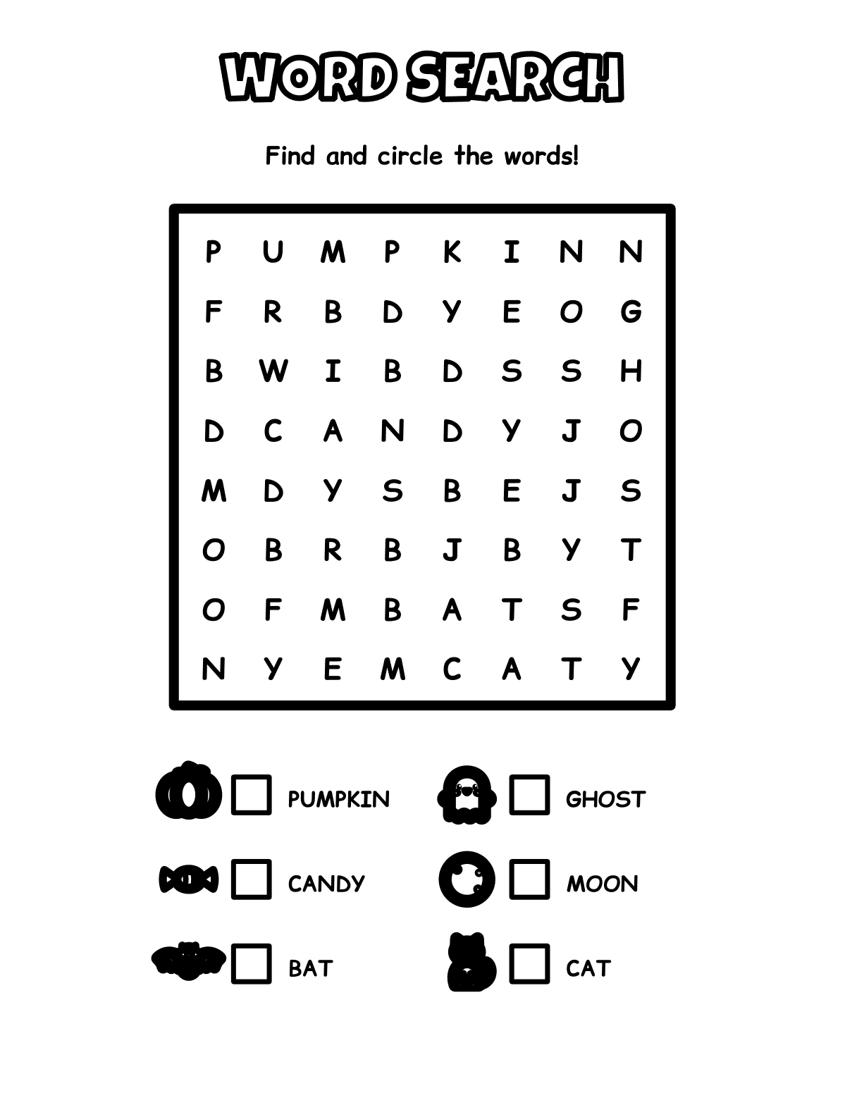 Kids Halloween Class Party Pack (24 Pages, Ages 4–8) preview 3