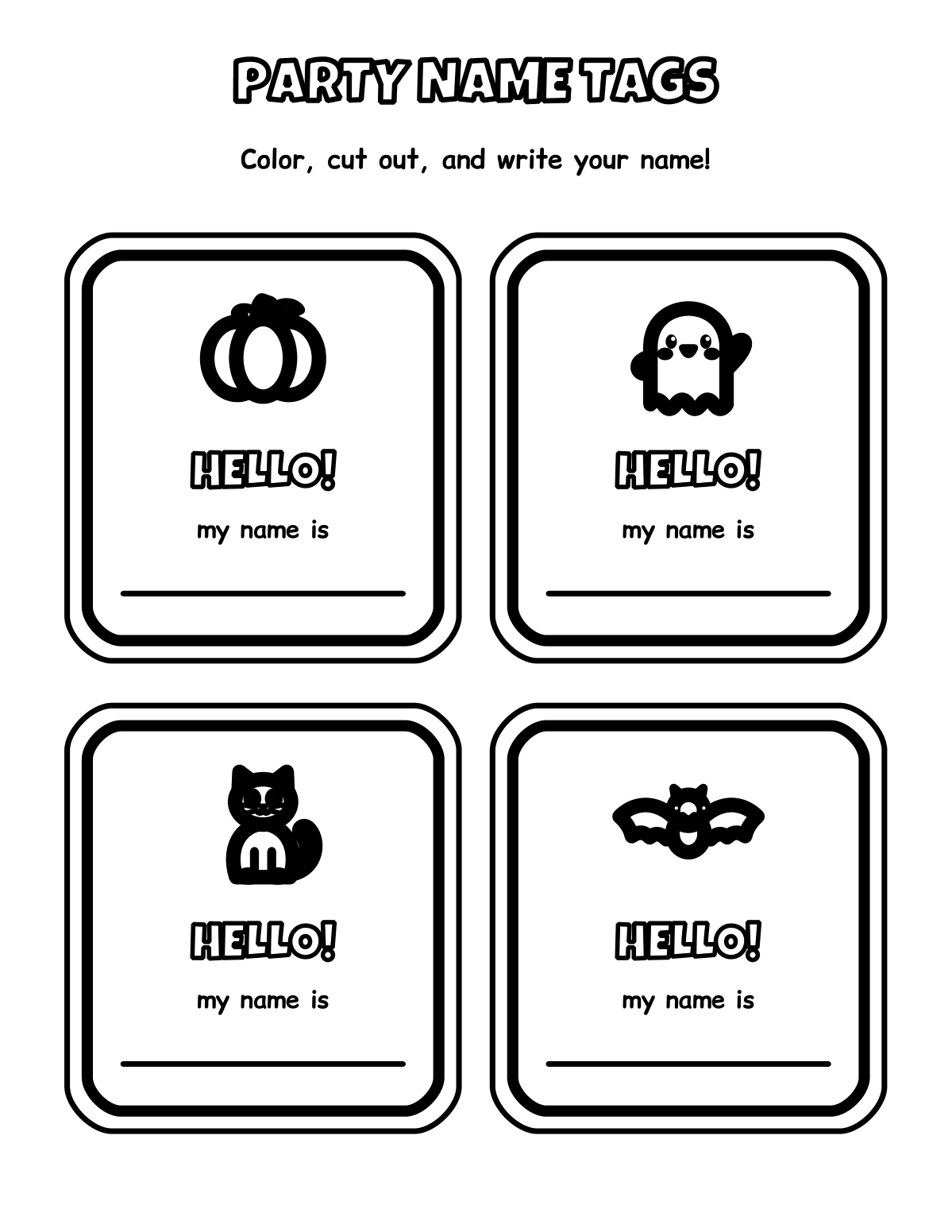 Kids Halloween Class Party Pack (24 Pages, Ages 4–8) preview 4