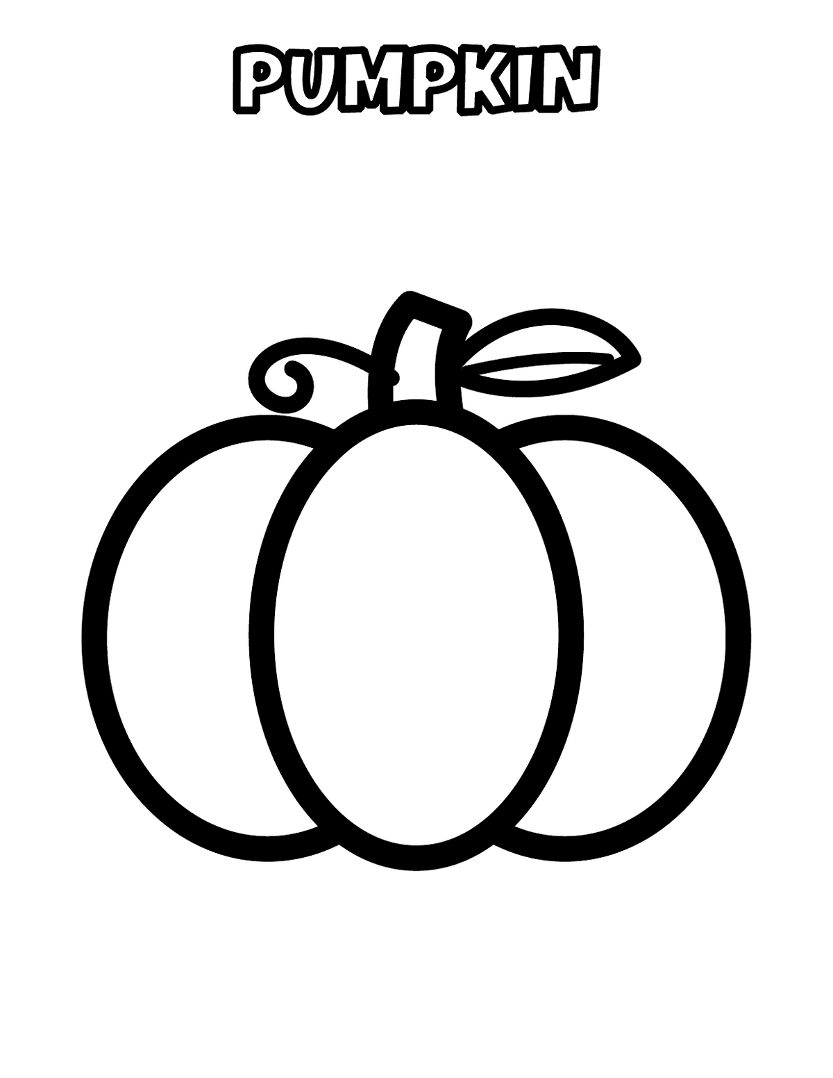 My First Fall Coloring Pages: Toddler & PreK, 20 Big Thick-Line Pages preview 2