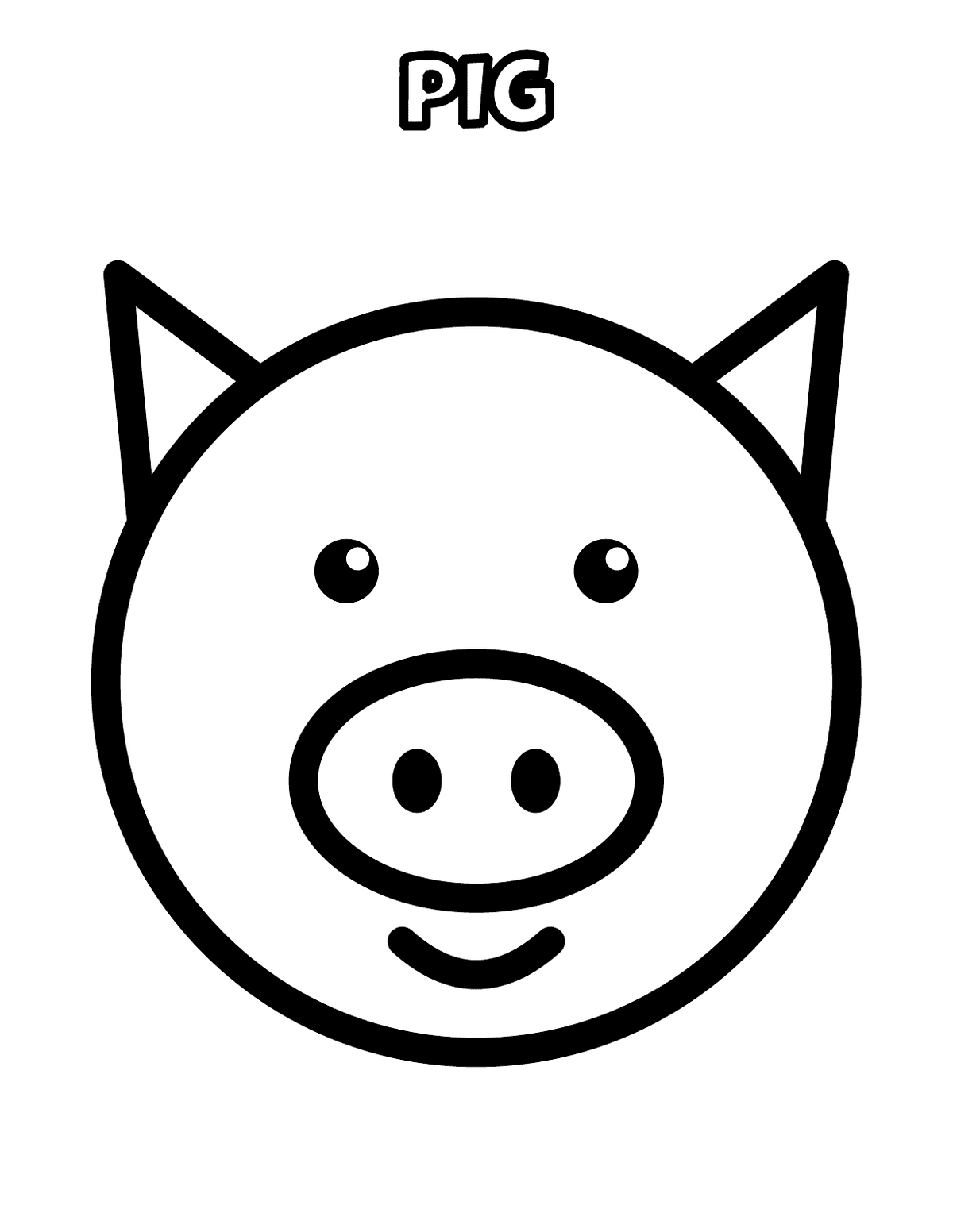 My First Farm Animals Coloring Pages: Toddler & PreK, 20 Big Thick-Line Pages preview 2
