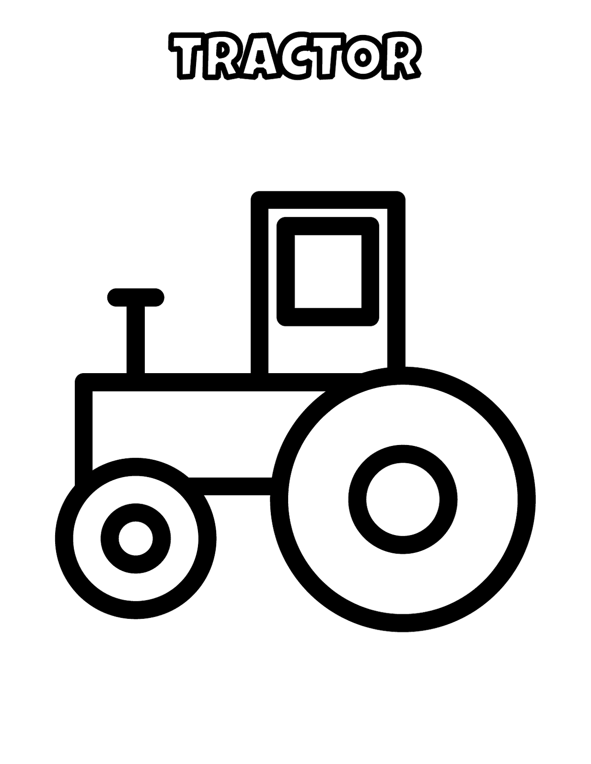 My First Farm Animals Coloring Pages: Toddler & PreK, 20 Big Thick-Line Pages preview 4