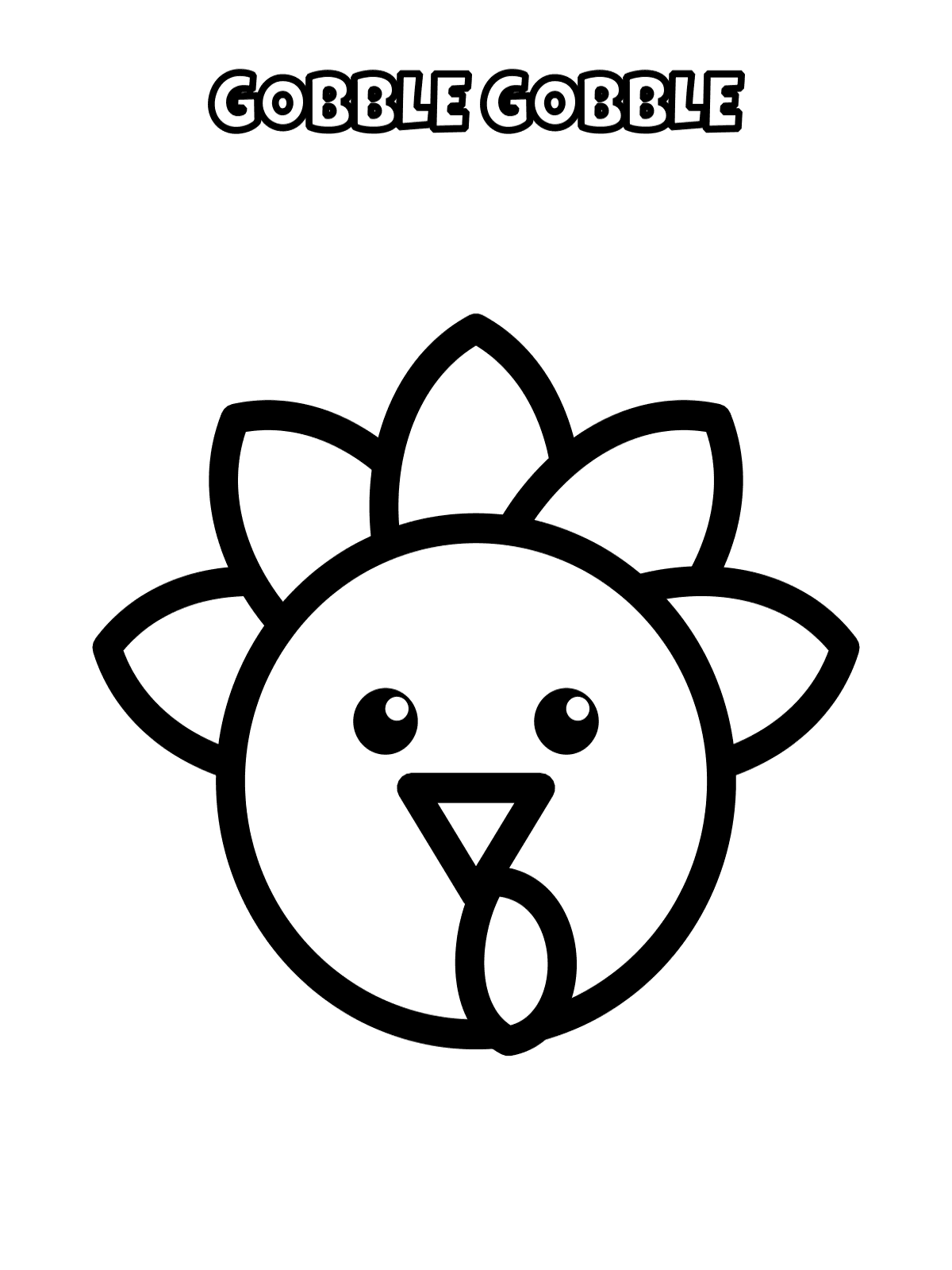 My First Thanksgiving Coloring Pages: Toddler & PreK, 26 Big Thick-Line Pages preview 4