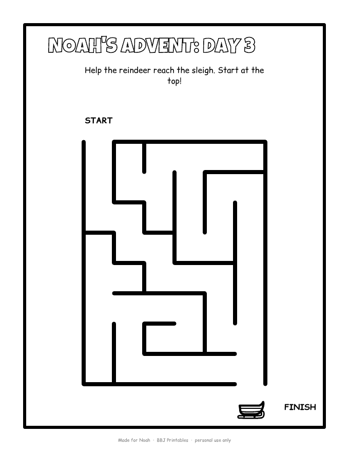 Sample: Maze day