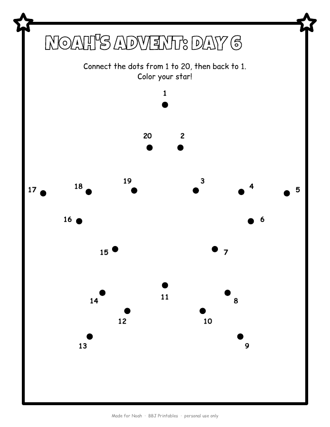 Sample: Dot-to-dot day