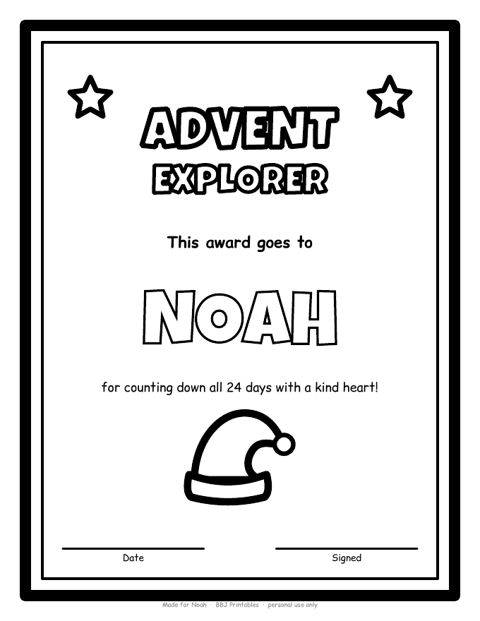 Sample: Certificate