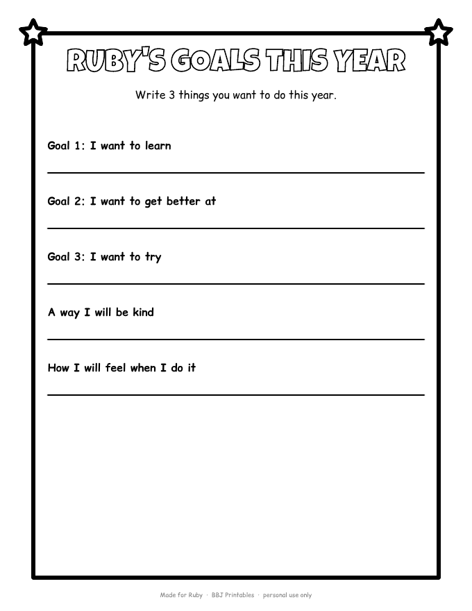 Sample: Goals page