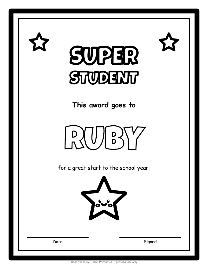 Sample: Certificate