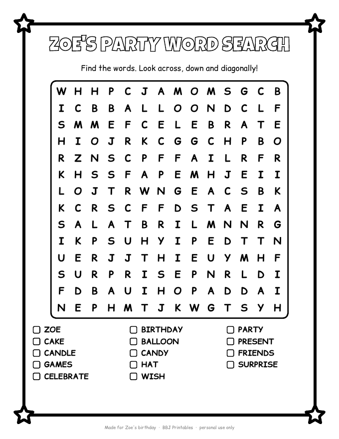 Sample: Word search