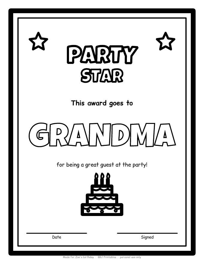 Sample: Certificate