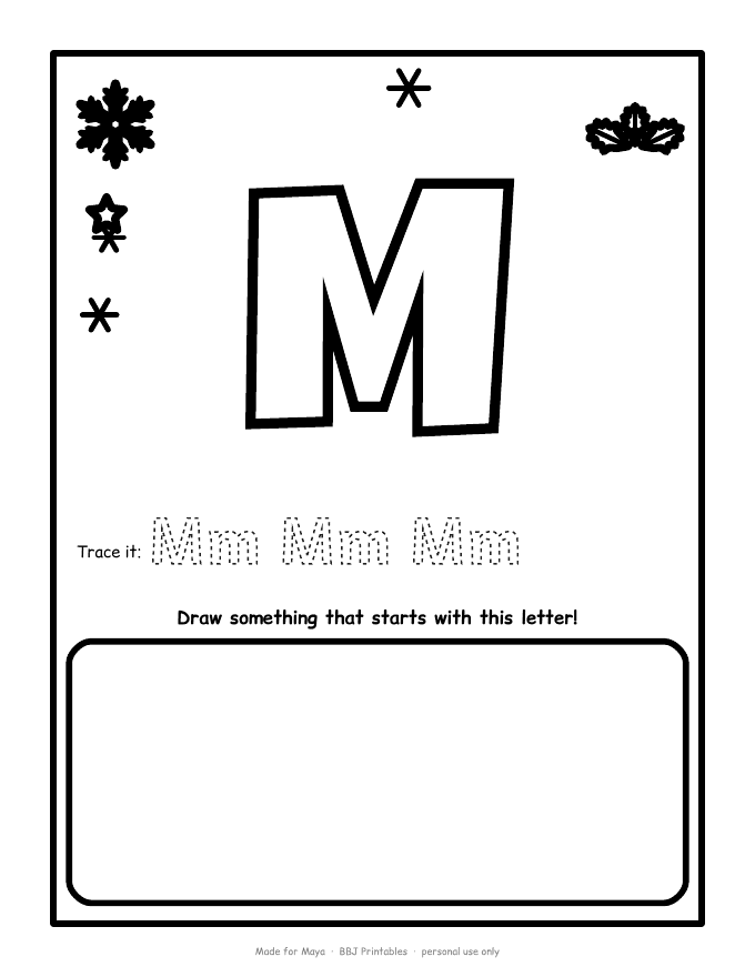 Sample: Letter page