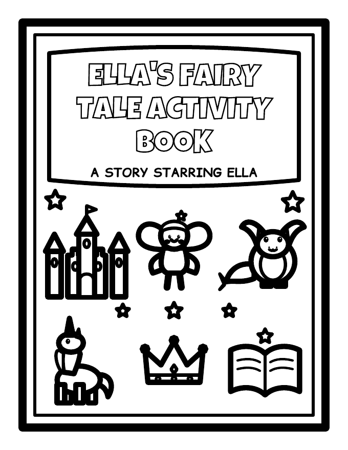 Preview of Personalized Fairy Tale Activity Book (30+ Pages, Ages 4–9)