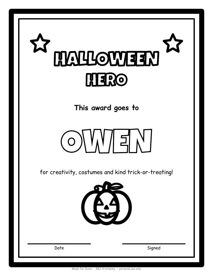 Sample: Certificate