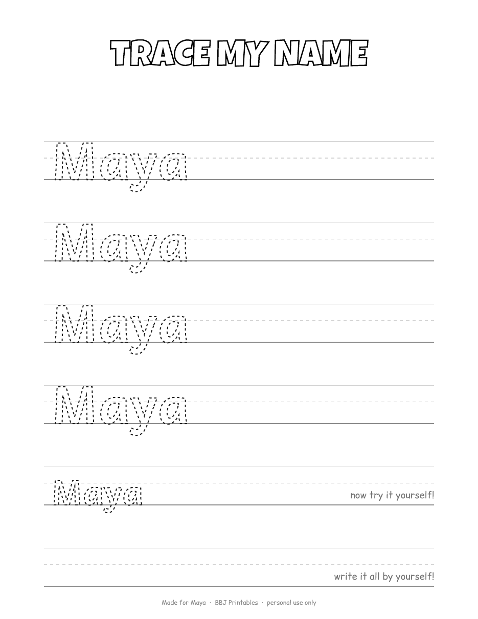 Sample: Trace my name