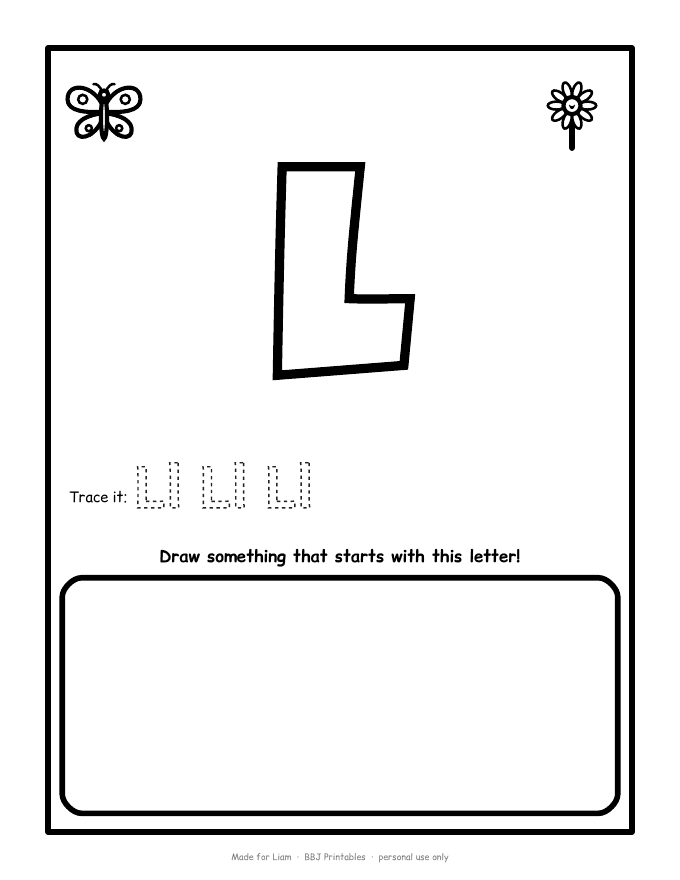 Sample: Letter page