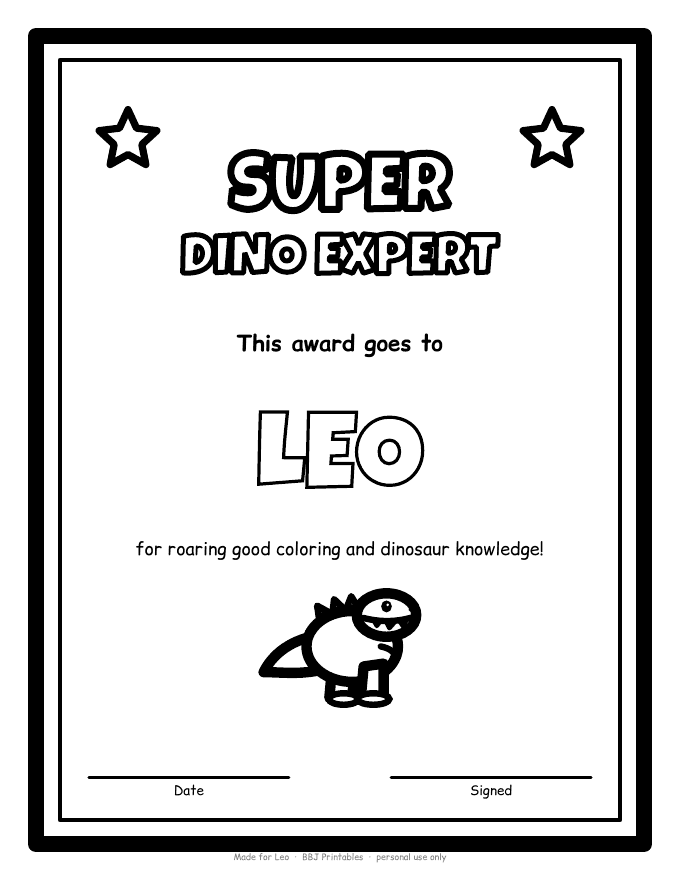 Sample: Certificate